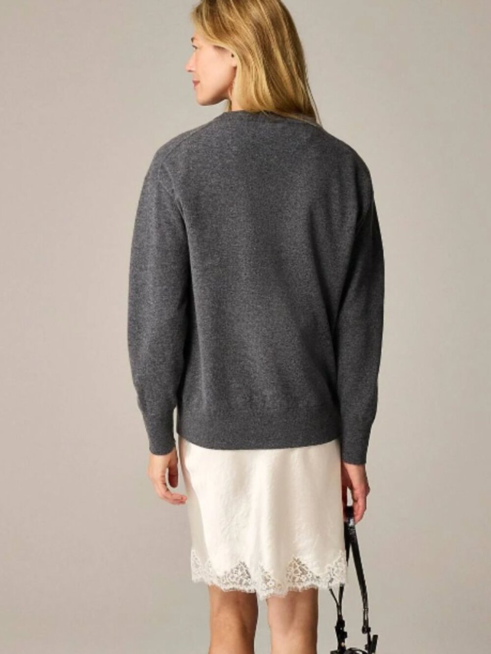 J Crew Cashmere relaxed crewneck sweater -XS - Picture 3 of 8